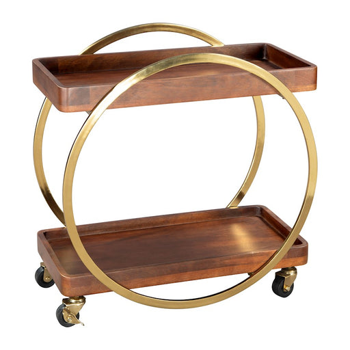 Zuo Modern Arenas Bar Cart, Brown