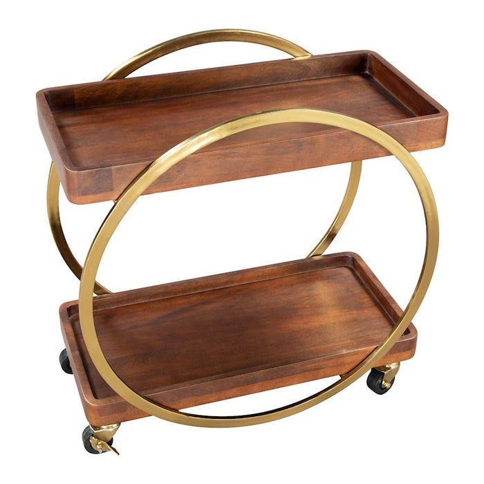 Zuo Modern Arenas Bar Cart, Brown