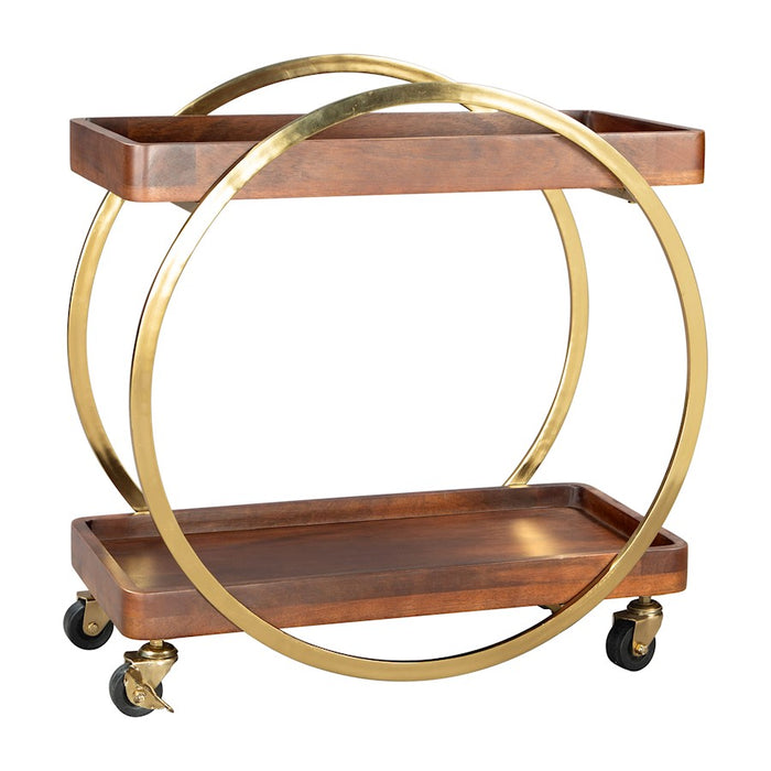 Zuo Modern Arenas Bar Cart, Brown
