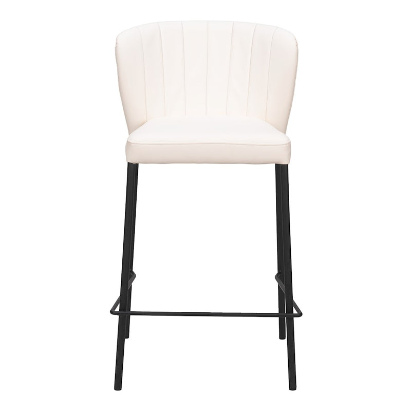 Zuo Modern Linz Counter Stool Set of 2, Cream