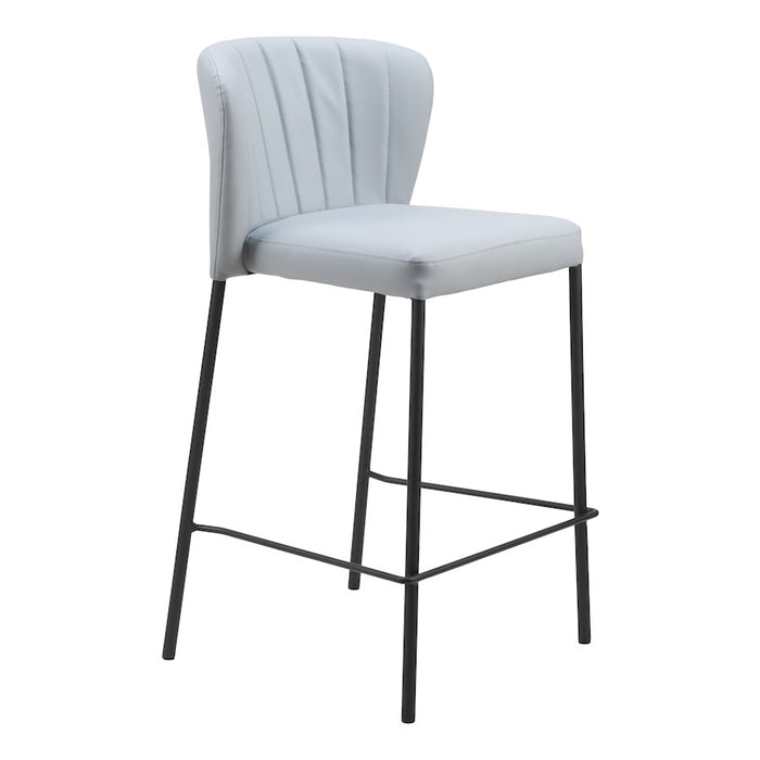 Zuo Modern Linz Counter Stool Set of 2, Gray