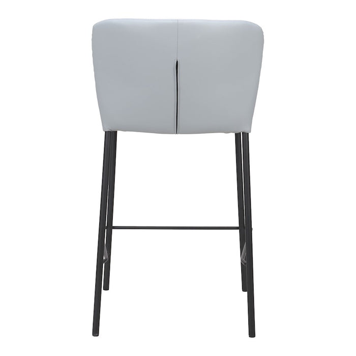 Zuo Modern Linz Counter Stool Set of 2, Gray