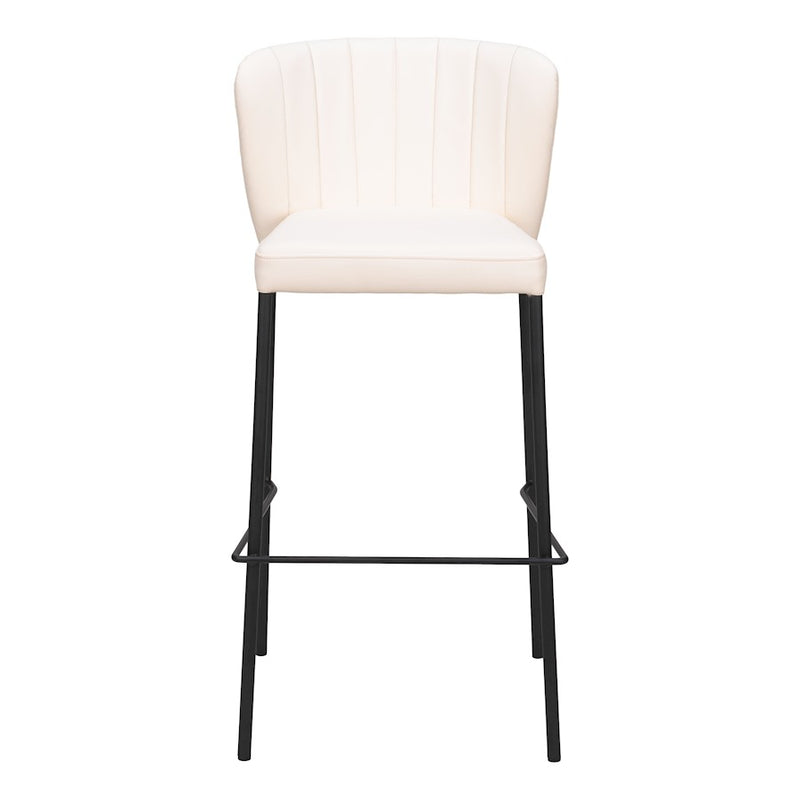 Zuo Modern Linz BarStool Set of 2, Cream