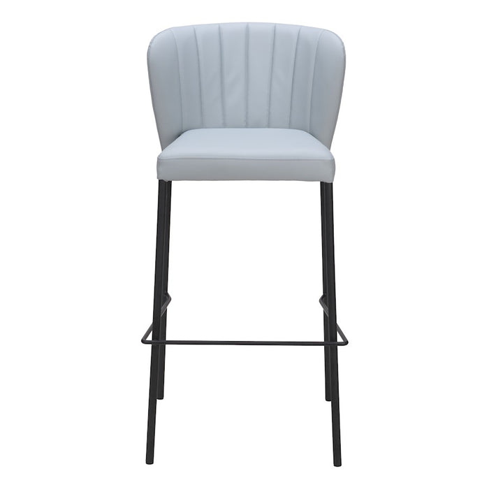 Zuo Modern Linz BarStool Set of 2, Gray