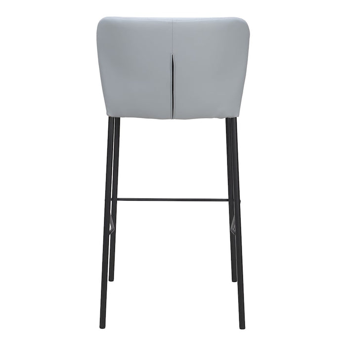 Zuo Modern Linz BarStool Set of 2, Gray