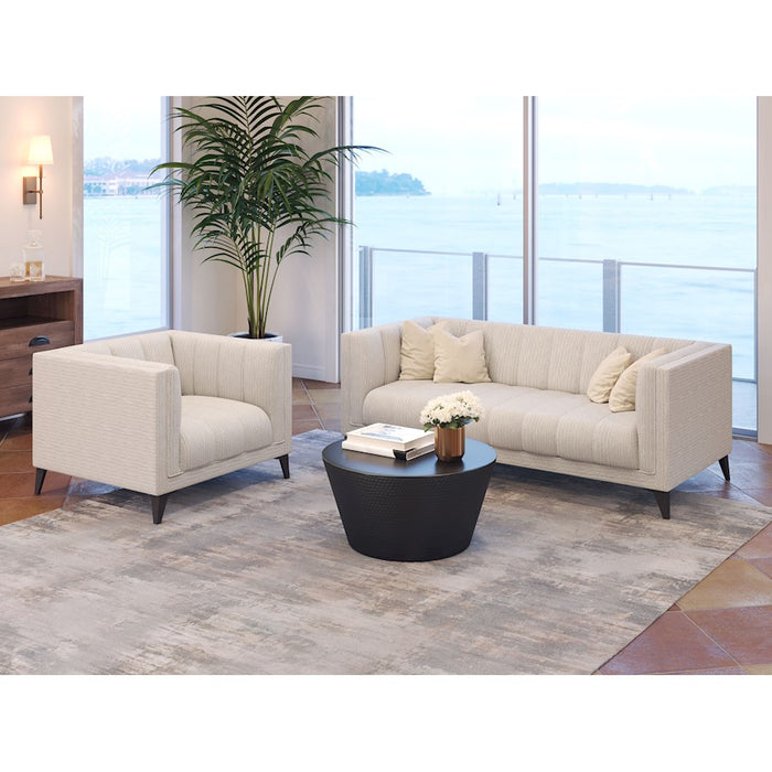 Zuo Modern Punta Cana Sofa, Leonardo Snow