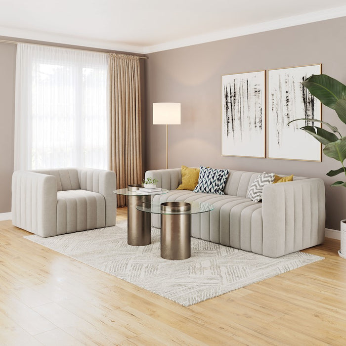 Zuo Modern Puerto Plata Sofa, Dason Snow