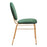 Zuo Modern Odessa Dining Chair Set of 2, Green/Gold