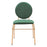 Zuo Modern Odessa Dining Chair Set of 2, Green/Gold
