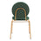 Zuo Modern Odessa Dining Chair Set of 2, Green/Gold