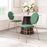Zuo Modern Odessa Dining Chair Set of 2, Green/Gold