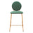 Zuo Modern Odessa Counter Stool Set of 2, Green/Gold