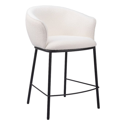 Zuo Modern Essen Counter Stool, Ivory - 109807