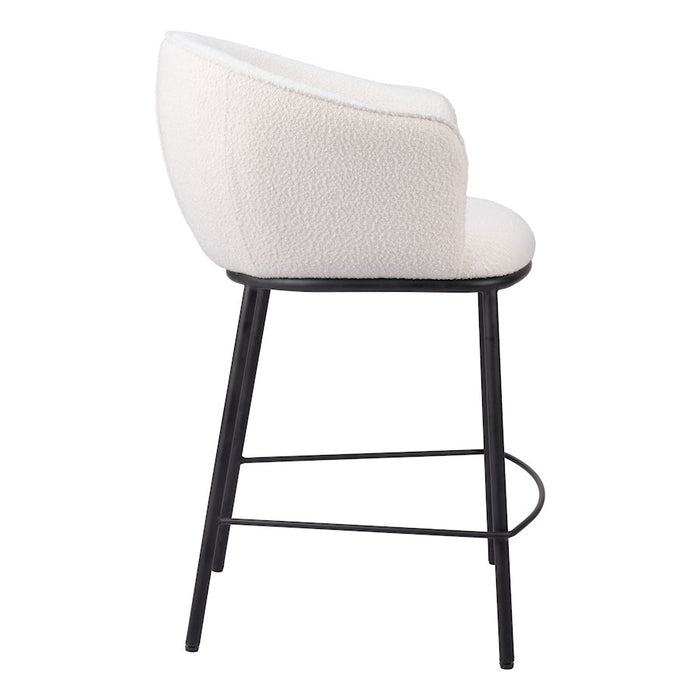 Zuo Modern Essen Counter Stool, Ivory