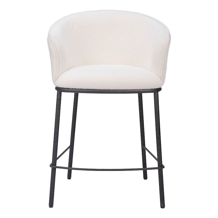 Zuo Modern Essen Counter Stool, Ivory