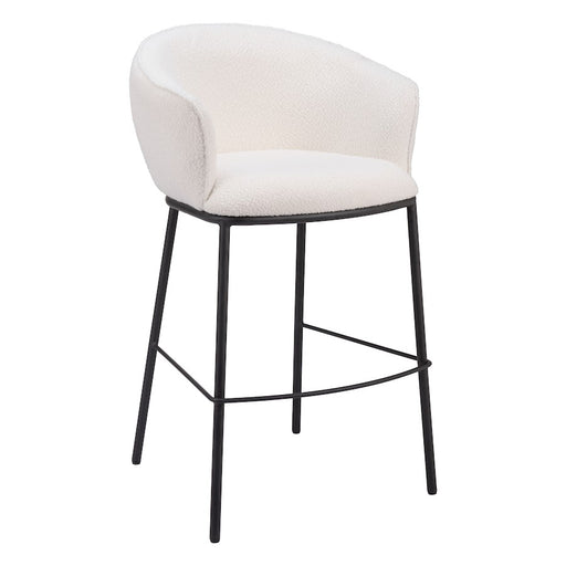 Zuo Modern Essen BarStool, Ivory - 109808