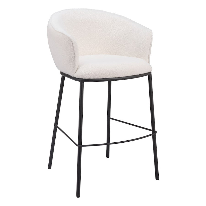 Zuo Modern Essen BarStool, Ivory