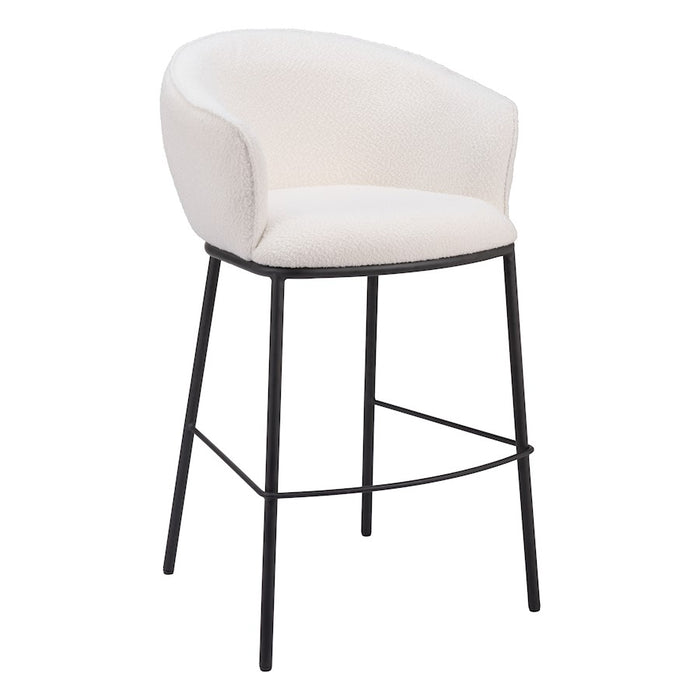 Zuo Modern Essen BarStool, Ivory