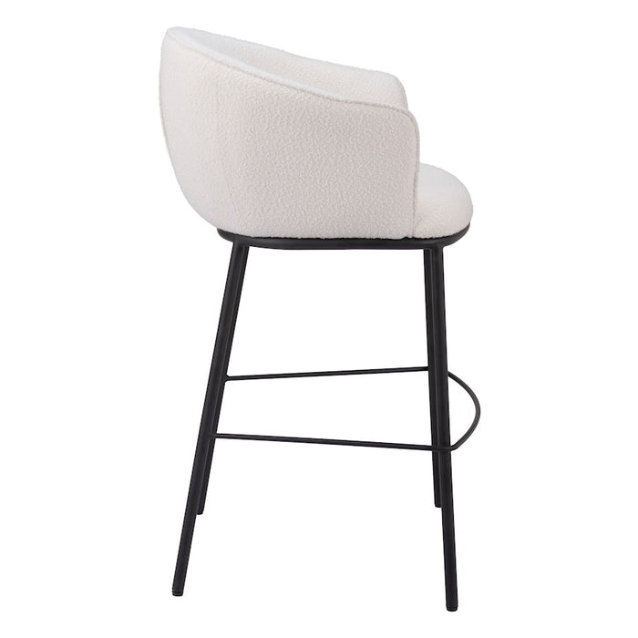 Zuo Modern Essen BarStool, Ivory