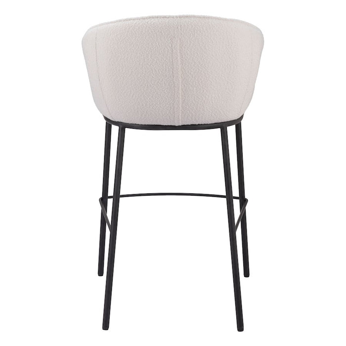 Zuo Modern Essen BarStool, Ivory