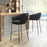 Zuo Modern Essen BarStool, Black/Bronze