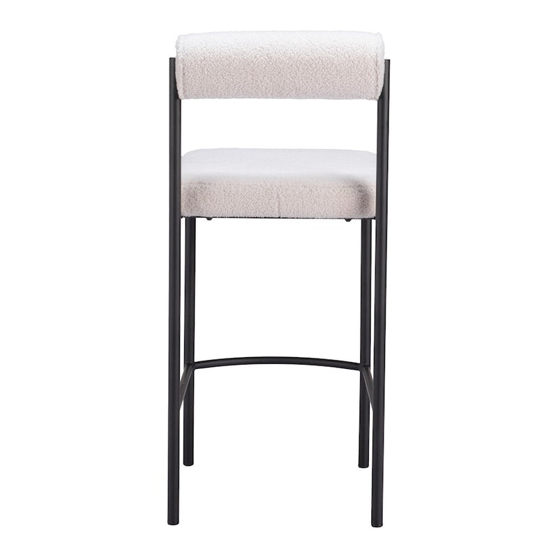 Zuo Modern Livorno Counter Stool Set of 2, Ivory