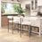 Zuo Modern Livorno Counter Stool Set of 2, Ivory