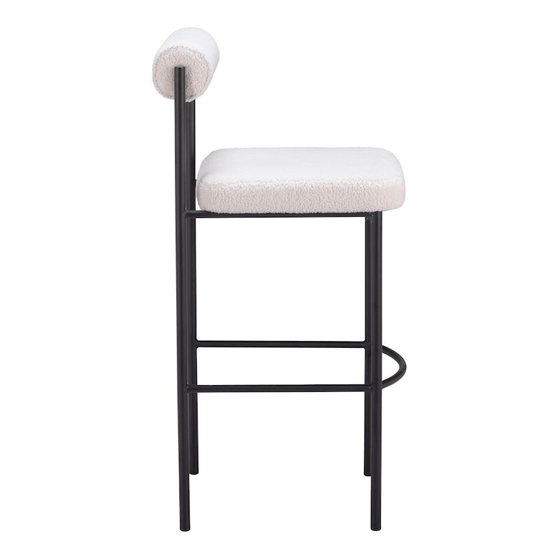 Zuo Modern Livorno BarStool Set of 2, Ivory
