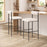 Zuo Modern Livorno BarStool Set of 2, Ivory