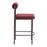 Zuo Modern Livorno Counter Stool Set of 2, Red/Bronze
