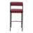Zuo Modern Livorno Counter Stool Set of 2, Red/Bronze