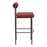 Zuo Modern Livorno BarStool Set of 2, Red/Bronze