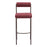 Zuo Modern Livorno BarStool Set of 2, Red/Bronze