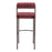 Zuo Modern Livorno BarStool Set of 2, Red/Bronze