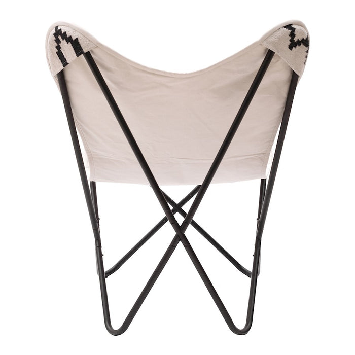 Zuo Modern Rabat Accent Chair, Beige/Black