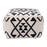 Zuo Modern Lizardo Ottoman, Beige/Black