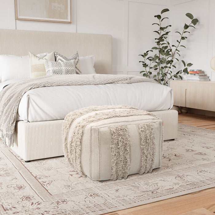 Zuo Modern Peru Ottoman, Beige