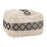 Zuo Modern Pisco Ottoman, Beige/Black