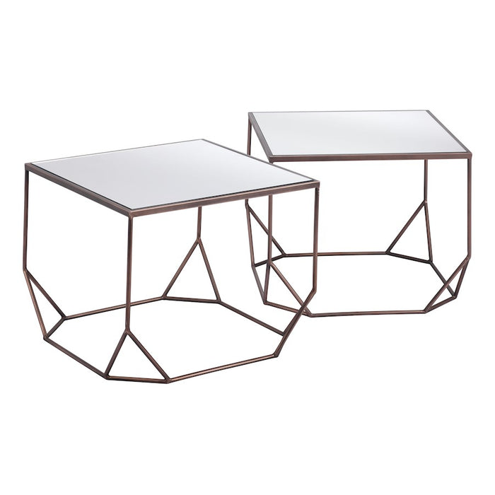 Zuo Modern Arzon Coffee Table, Set of 2, Bronze
