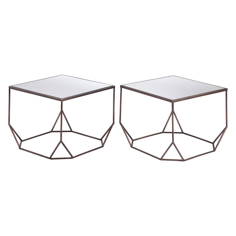 Zuo Modern Arzon Coffee Table, Set of 2, Bronze