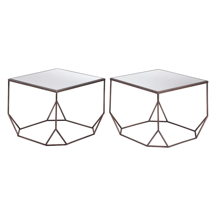 Zuo Modern Arzon Coffee Table, Set of 2, Bronze