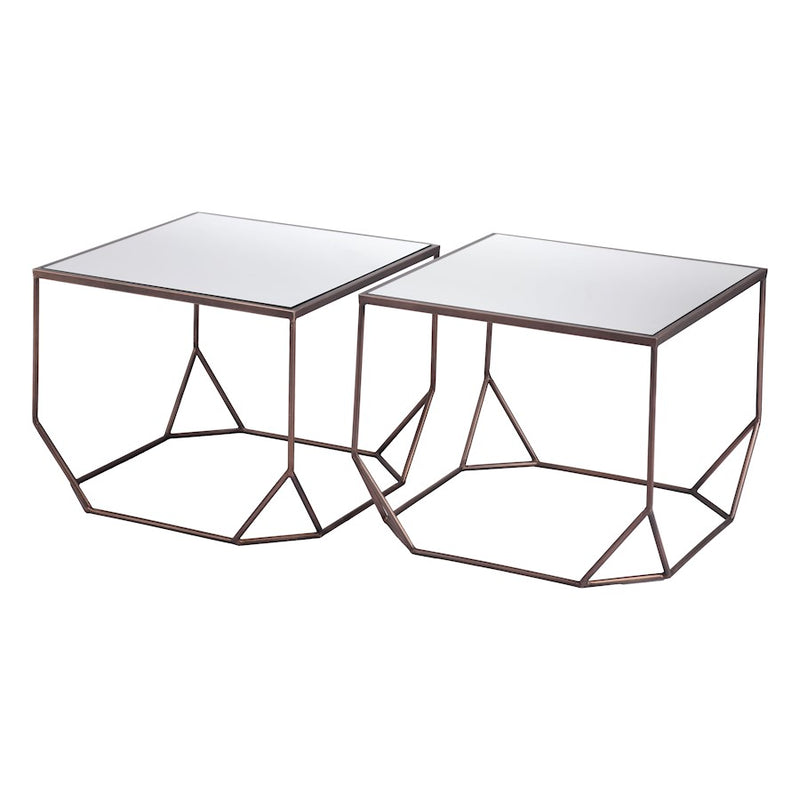 Zuo Modern Arzon Coffee Table, Set of 2, Bronze