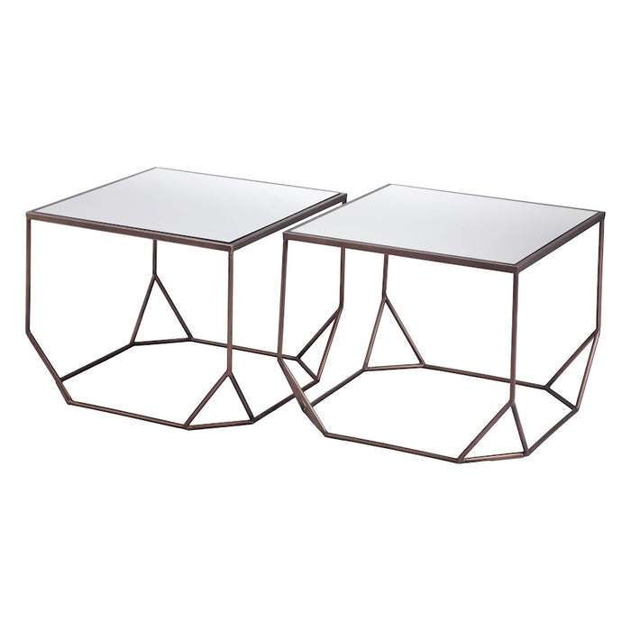 Zuo Modern Arzon Coffee Table, Set of 2, Bronze