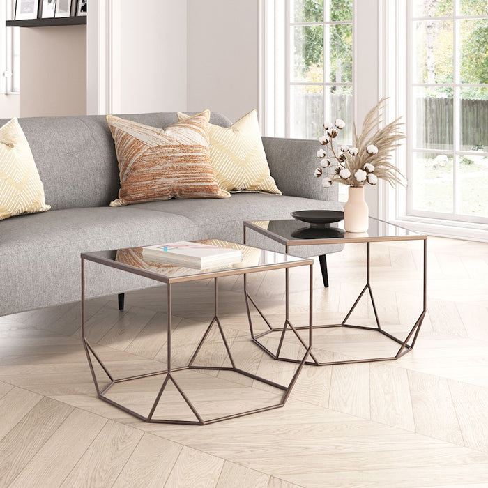 Zuo Modern Arzon Coffee Table, Set of 2, Bronze