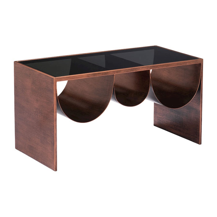 Zuo Modern Aveiro Coffee Table, Copper/Black - 109841