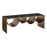 Zuo Modern Reed Coffee Table, Brass/Black