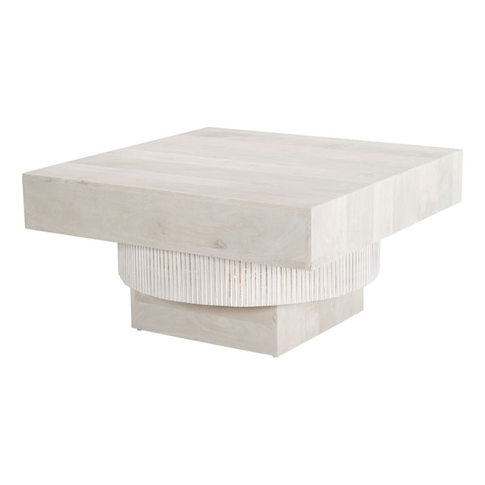 Zuo Modern Trani Coffee Table, Whitewashed