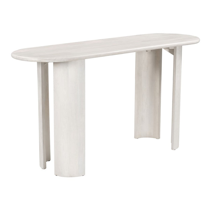 Zuo Modern Risan Console Table, Whitewashed