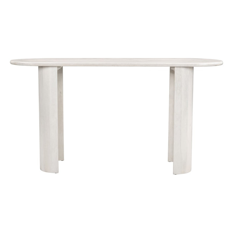 Zuo Modern Risan Console Table, Whitewashed