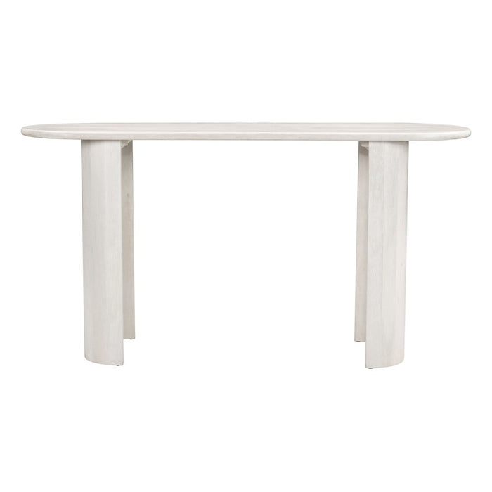 Zuo Modern Risan Console Table, Whitewashed